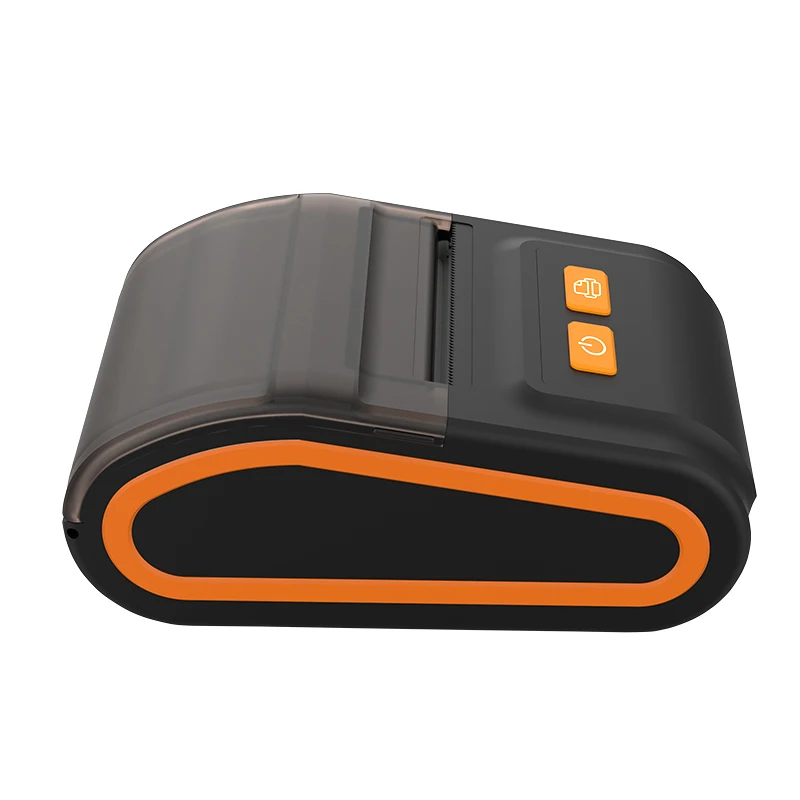 2 in 1 Small Portable BT 58mm Receipt Thermal Label Sticker Printer with Leather Bag