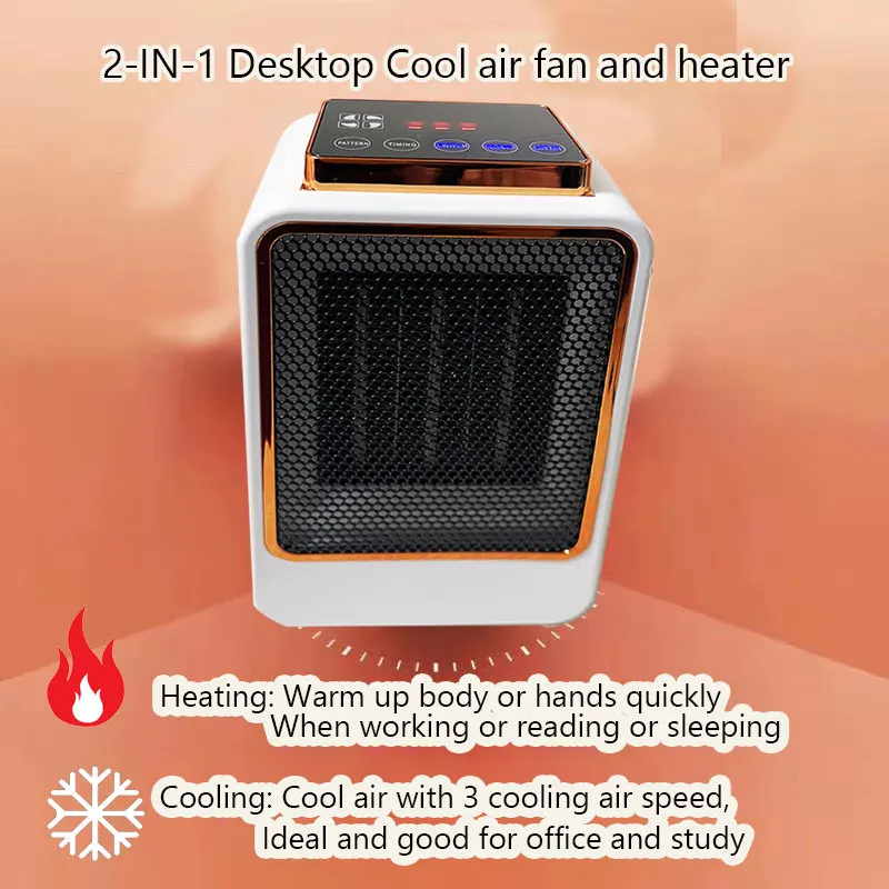 2023 New Product Hot+cool Air Warmer Fan Bladeless Electric Heater