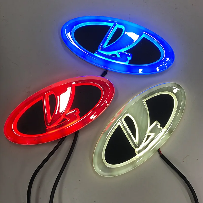 Custom 5d Auto Logo Led Light Car Grille Emblem Car Front Logo Badge