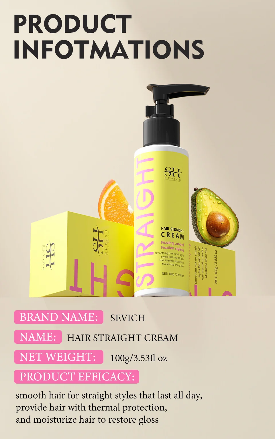 Wholesale Professional Salon Use Permanent Hair Straightening Cream
