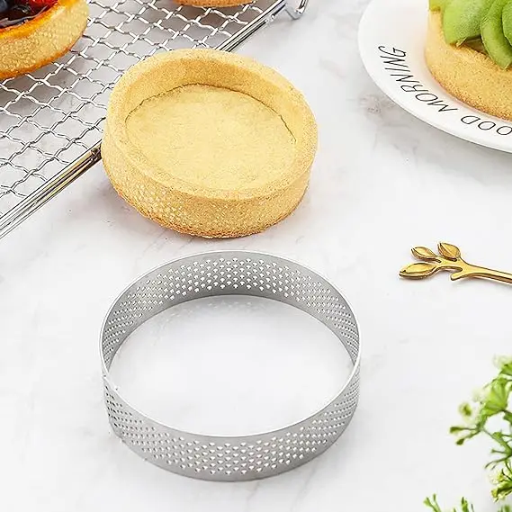 Customized Perforated Tart Rings for Baking Metal Pastry Mold for ...