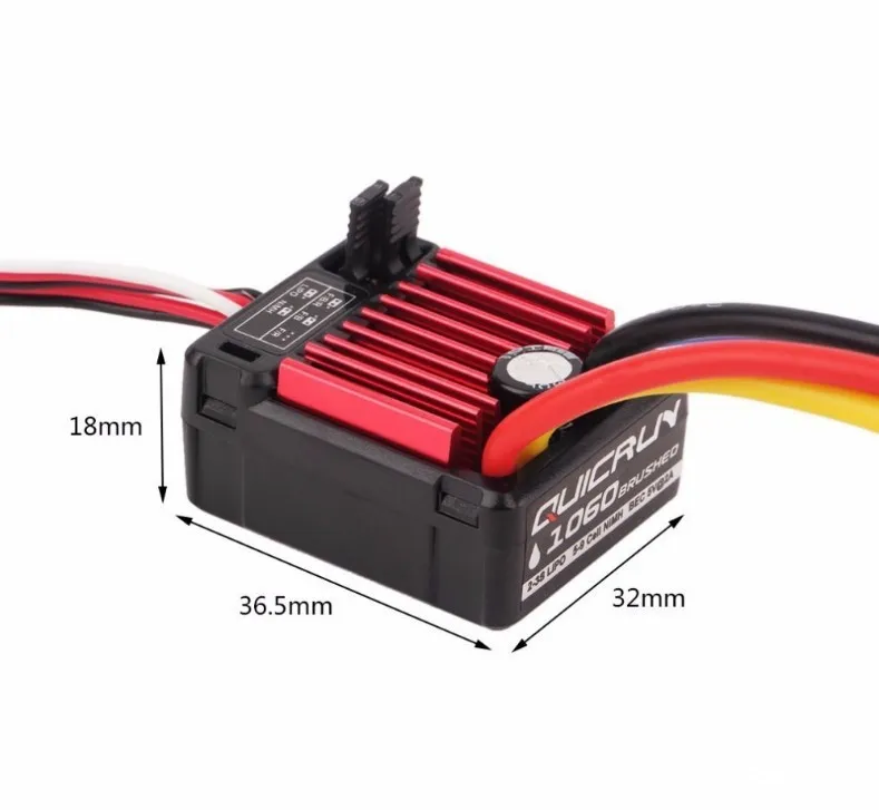 Waterproof 60A Brushed Speed Controller for RC Car & ESC