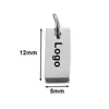 Silver Rectangular 12*5mm