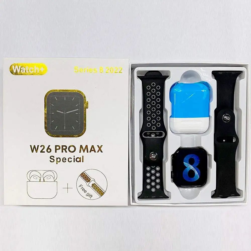 Earphone Watch 2 In 1 W26 Pro Max W26 Pro Max Special Smart Watch - Buy ...