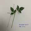 Tige de rose courbée - avec de grandes feuilles