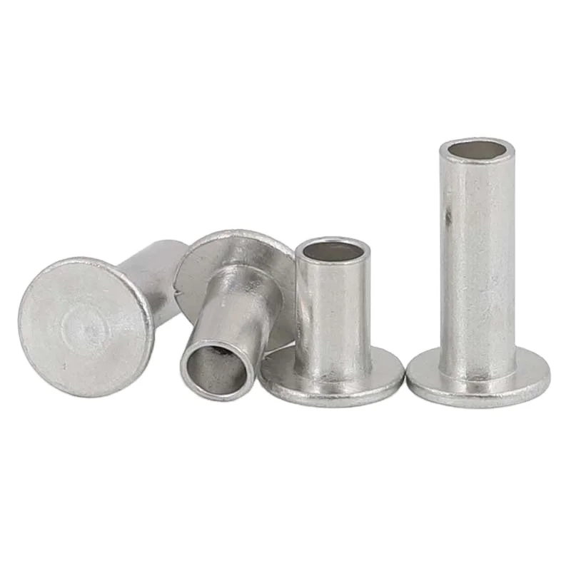 Stainless Steel Flat Head Semi-empty Riveting Rivet Gb875 Flat Head ...