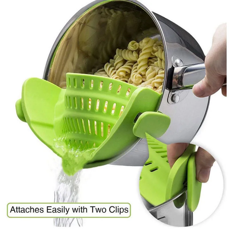 Kitchen Hot Sale Fits All Pots And Bowls Dishwasher Safe Colander Adjustable Food Grade Silicone