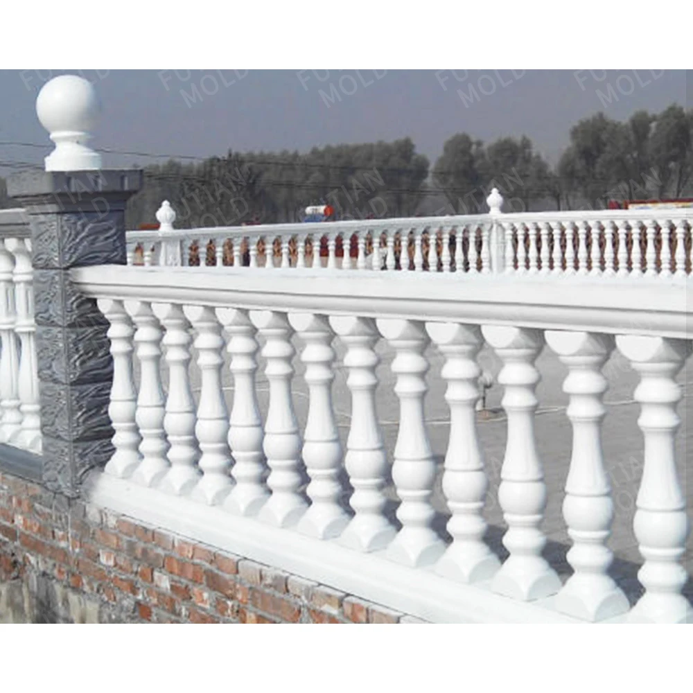 Concrete Baluster Mould Precast Baluster Rail Concrete Mold Plastic Precast Outer Concrete Cement Balcony Baluster Mold for Sale