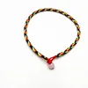 Circular braided five-colored rope