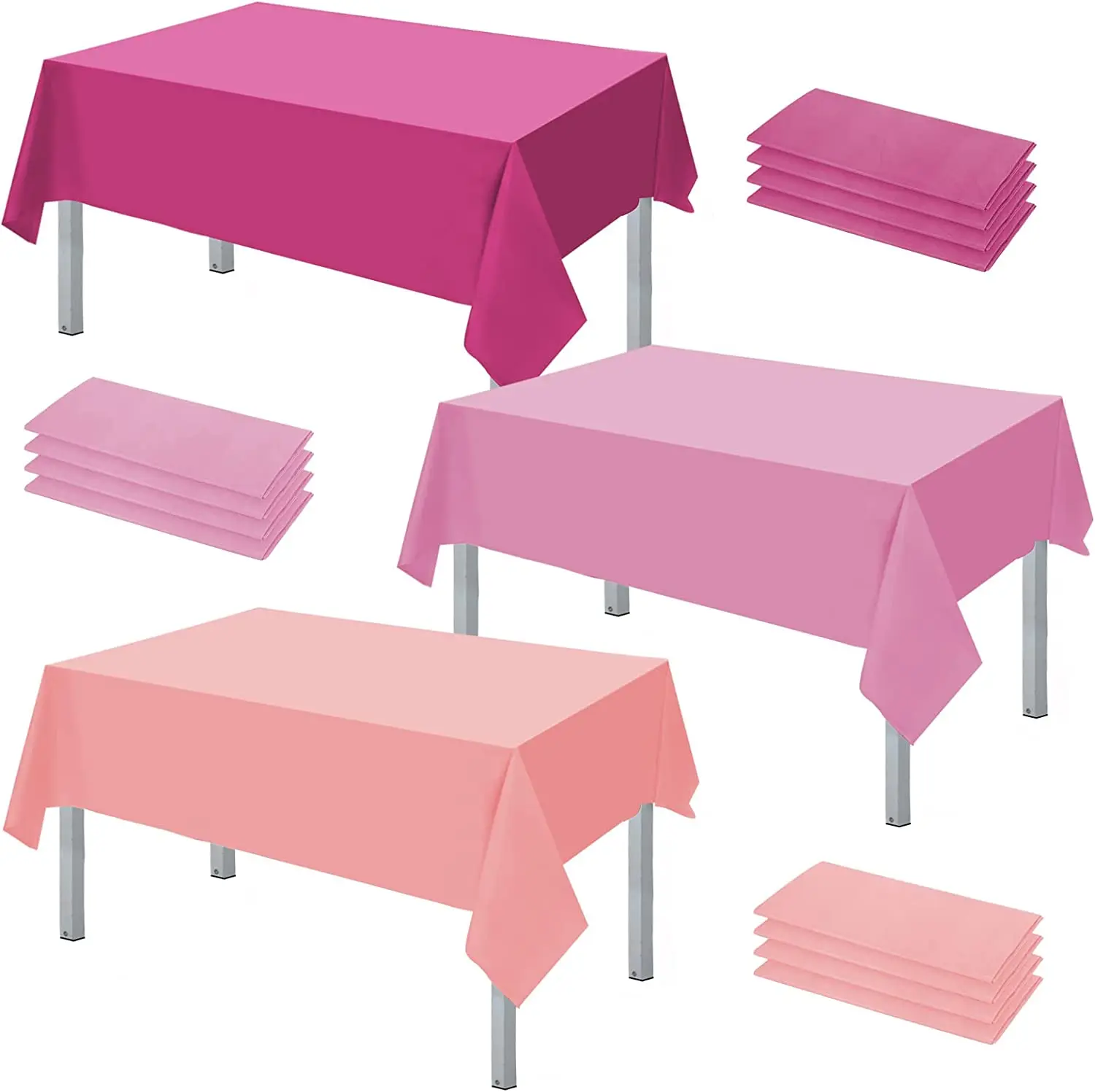 Custom Sportthemed Square Plastic Tablecloth Waterproof Clear Dining