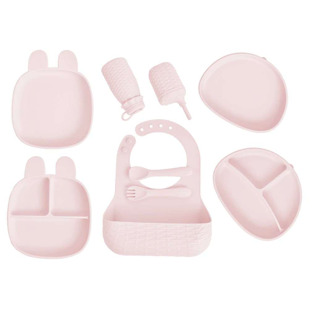 Custom Wholesale Silicone Baby Feeding Set