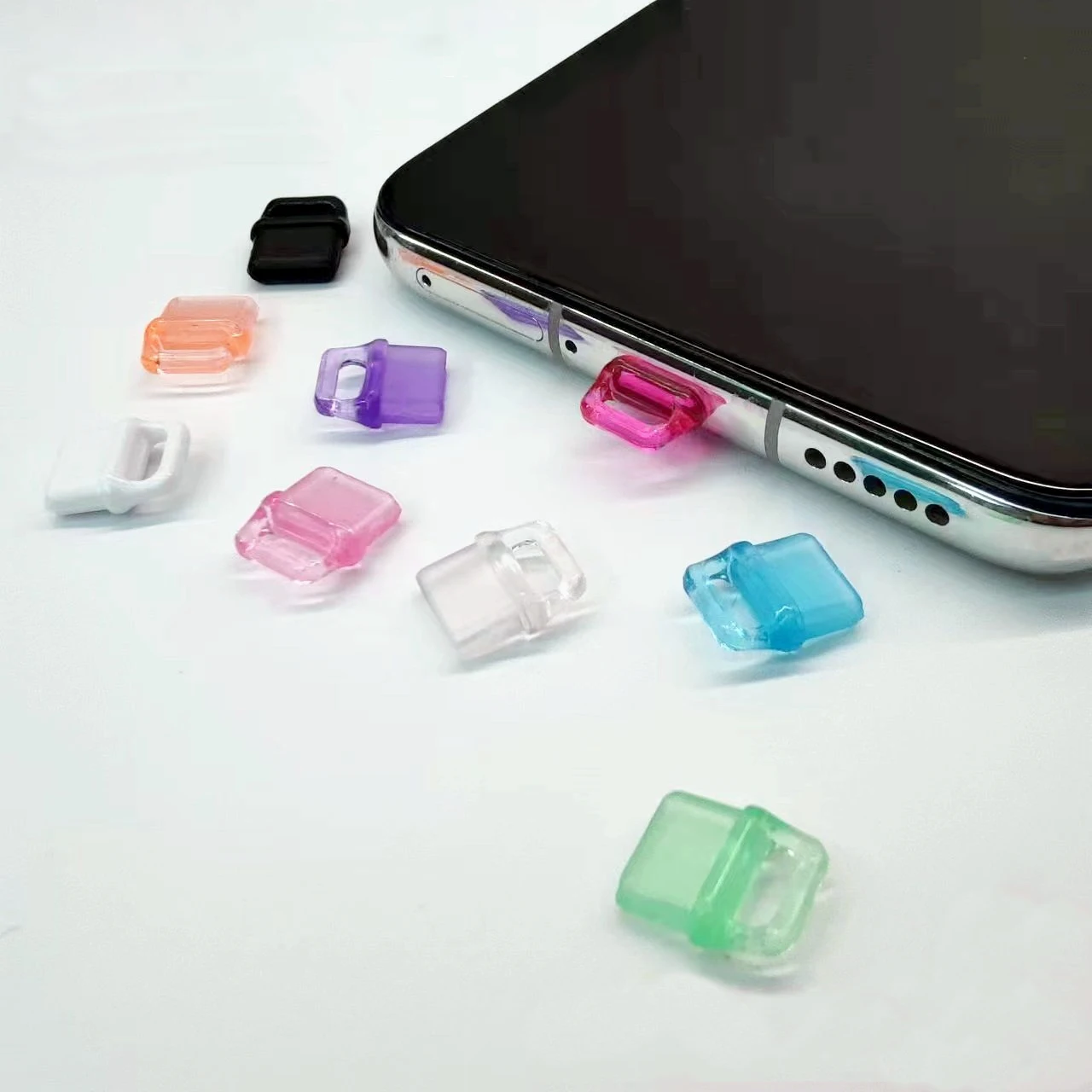 thumbnail image 2 of 6-Pack Type C Dust Plugs - Colorful USB C Port Protectors 2 of 11