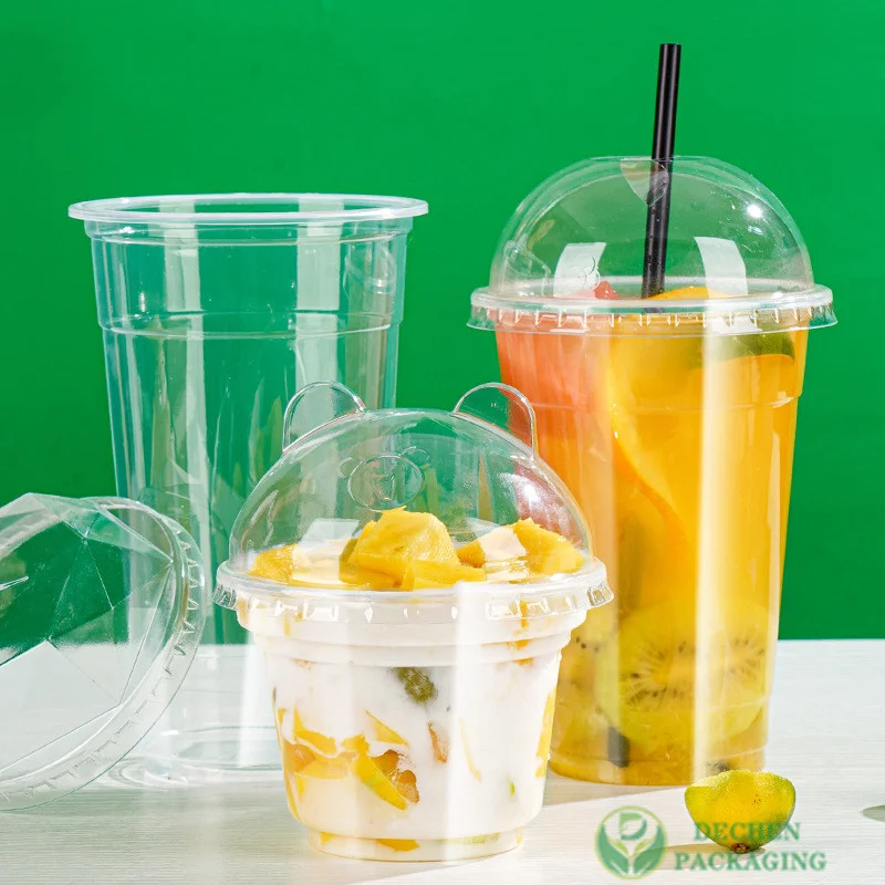 Pla Boba Cups Pet Disposable Cup Bubble Tea