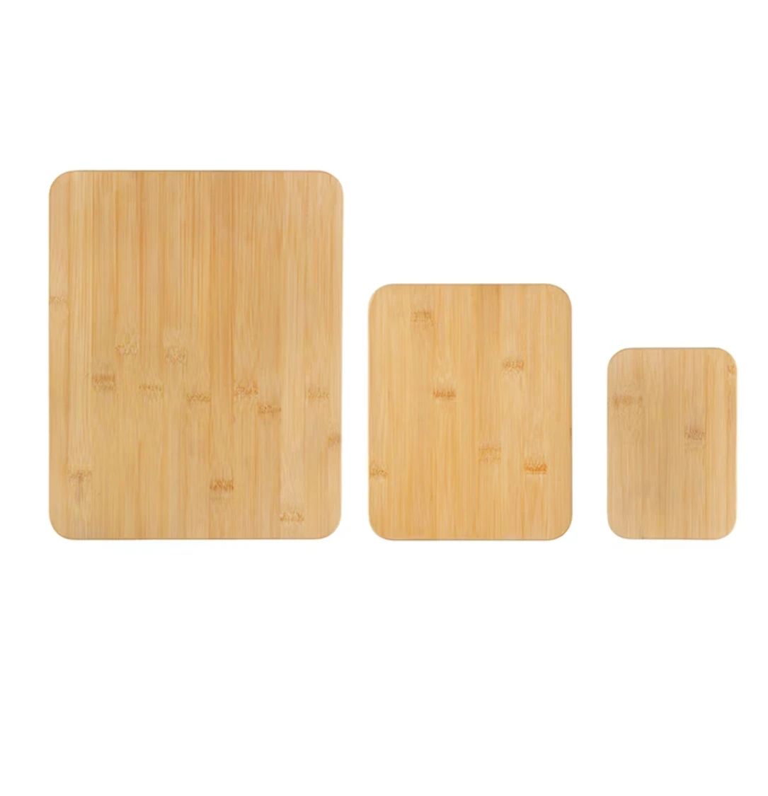 Wholesales Custom Solid Bamboo Chopping Block Acacia Bamboo Kitchen Serving Fruit Vegetables Cutting Board Set