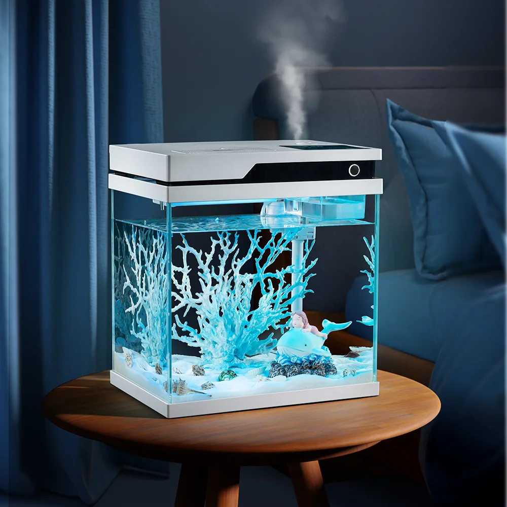 YEE自動給餌水槽スマートセルフクリーニングガラス小型