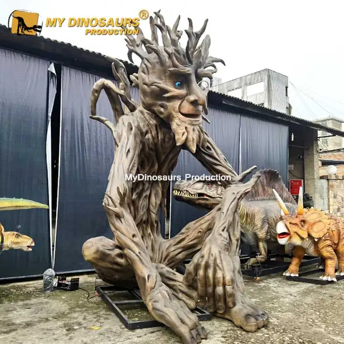 My Dino Theme Park Prop Animated Animatronic Funny Talking Tree