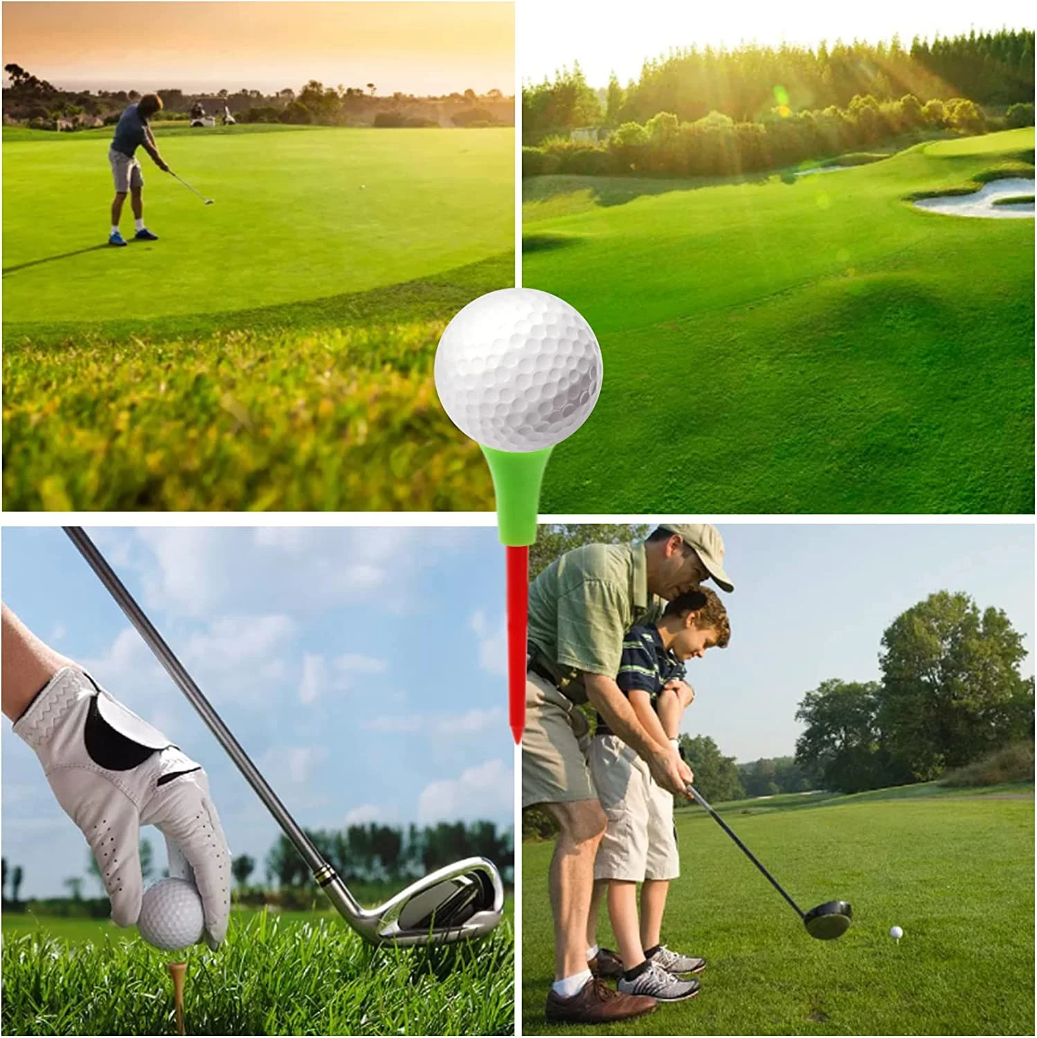 50 Tee Da Golf A Cuscino - Multicolore, 70mm E 83mm, Per Golfisti Professionisti - Foto 10