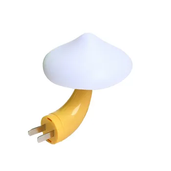 LED intelligent control baby bedroom decoration mushroom mini wall night lights for children