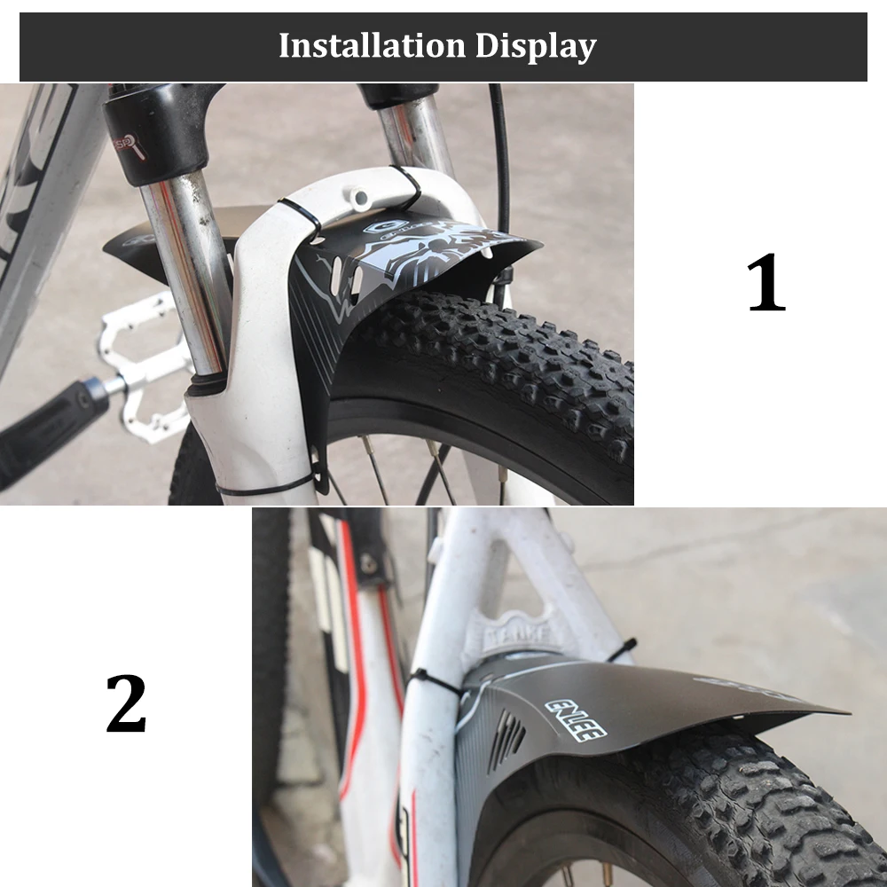 Enlee Bicycle Mudguard With Reflector For Front Rear Wheels Oem