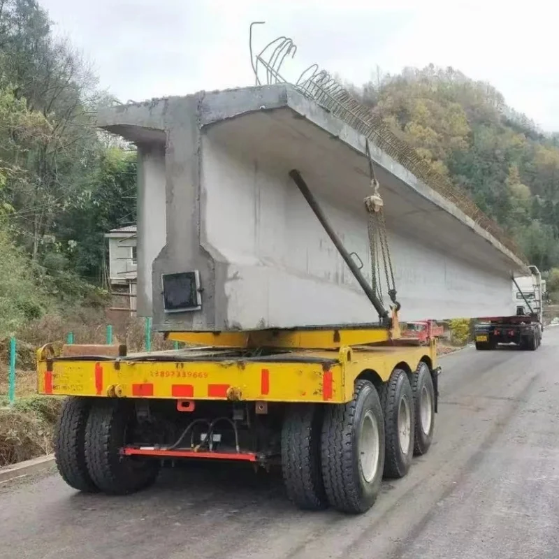Steel Semi-Trailer for Precast Concrete Girder Transport Vehicle Bridge Beam Trailer for Sale