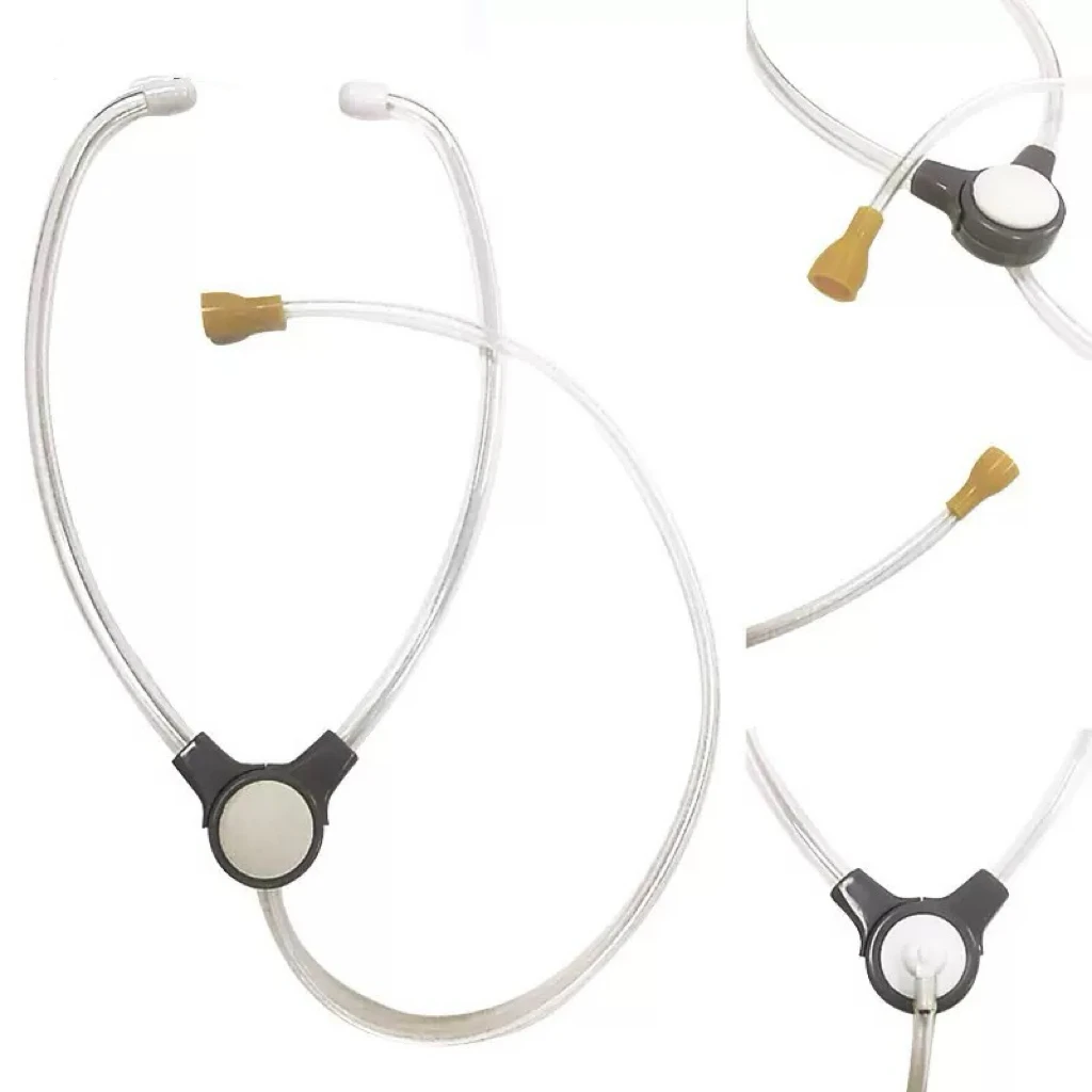 Spieth Hearing Aid Sound Testing Tool Binaural Stethoscope Stetoclip Transparent