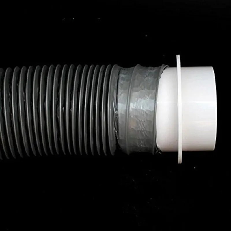 Fresh Air Pipe Check Valve Connector Exhaust Fan Check Valve Pipe Air Damper for Bathroom Kitchen
