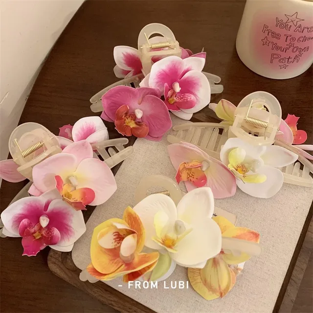 Flower Hair Clip Elegant And Beautiful Hair Claws Claw Clips For The Back Of The Head Girly Shark Clip Hair Accessories