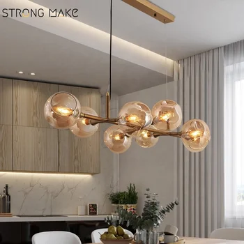 Top Selling living room restaurant 8 heads gold luxury ceiling fixture pendant lights chandelier modern