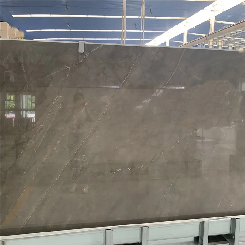 product modern top quality polished grey marble with gold veins slab for flooring design-1