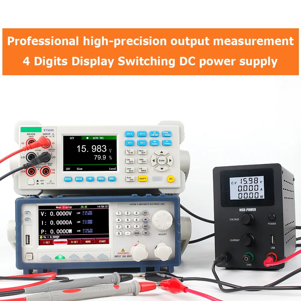 SPS 3010 LCD Four Digital Display USB Adjustable Switching 30V 10A Laboratory Variable DC Power Supply