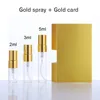 Avec pulvérisateur d'or + carte de papier d'or