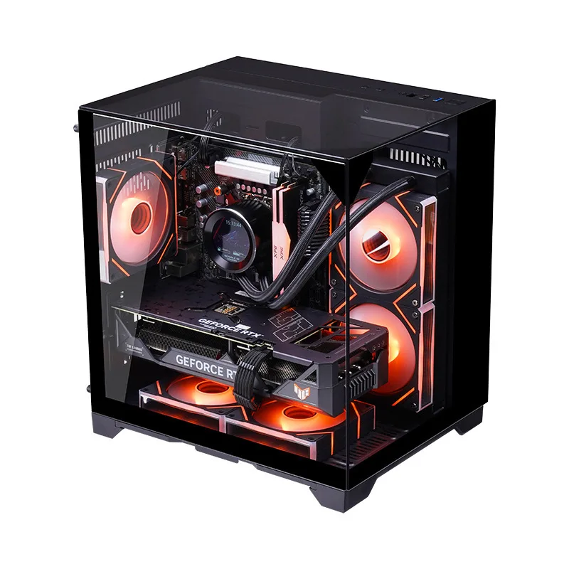 Cross Border Integrated Curved Tempered Glass Realtime Digital Display Water-Cooled ATX aperçu 9