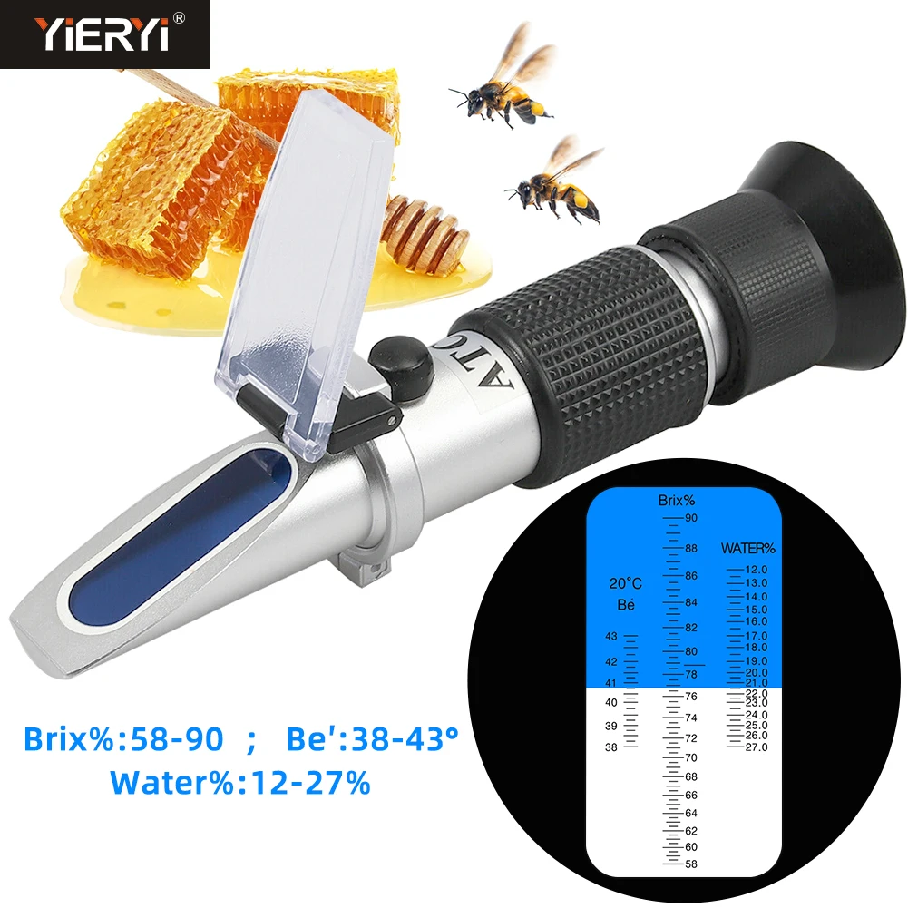 Portable Refractometer for Honey Honey Bee Tester 58-90