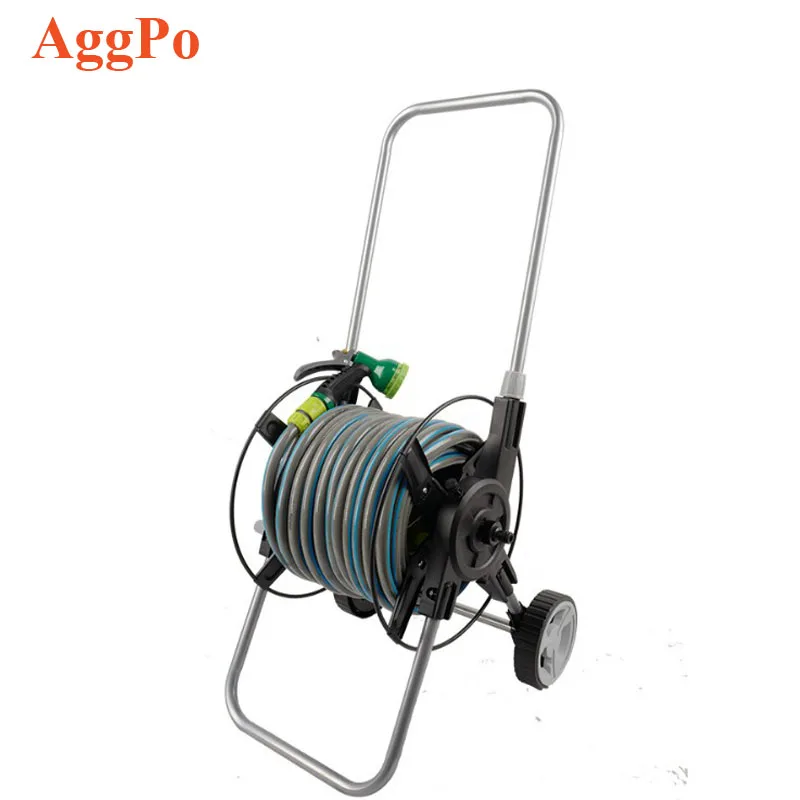garden hose reel cart holder large