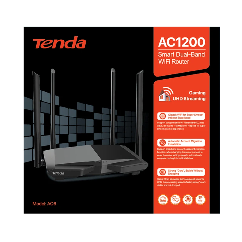 Roteador Tenda Ac1200 Tenda Ac10 Repetidor Tenda AC10 1200mbps