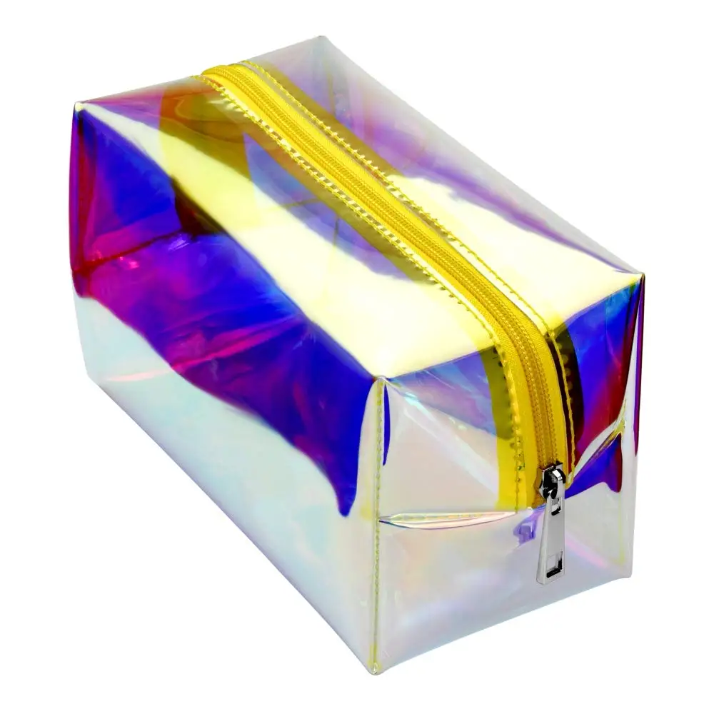 Cheap Price TPU Summer Holographic Cosmetic Bag Iridescent Glitter Makeup  Bag Hologram Pouch, image size:1000x1000