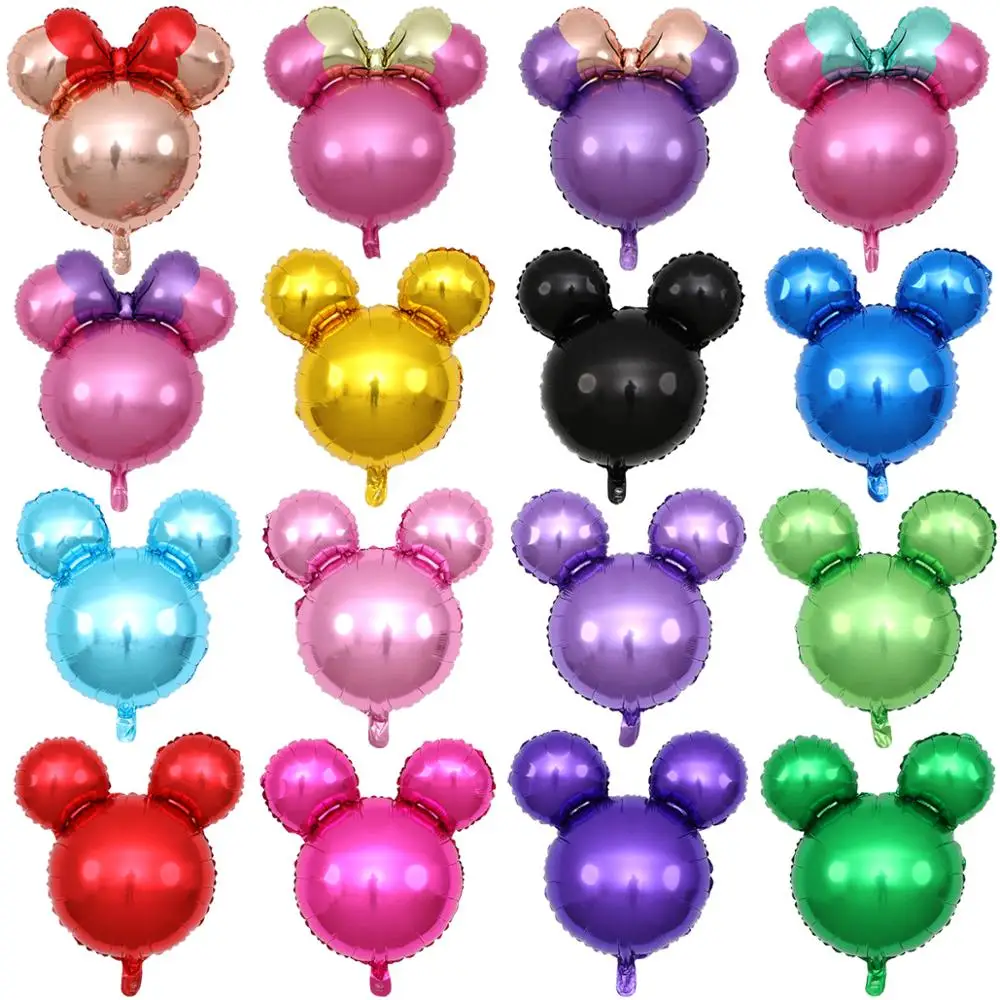 50Pcs Colorful Mickey Mouse Balloon Wedding Party Decoration Latex Balloons 
