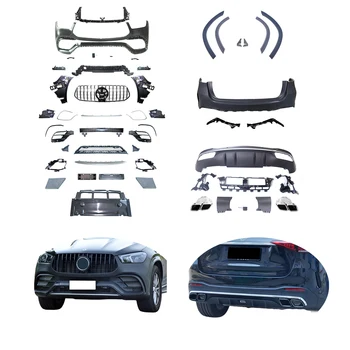 PP Plastic For Mercedes Benz Gle 450 Front Rear Bumper Body Kit AMG GLE63 Style For W167 Gle 350 4matic Parts