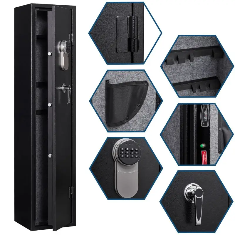Электронный цифровой биометрический Сейф для оружия шкаф хранения безопасные Шкафы