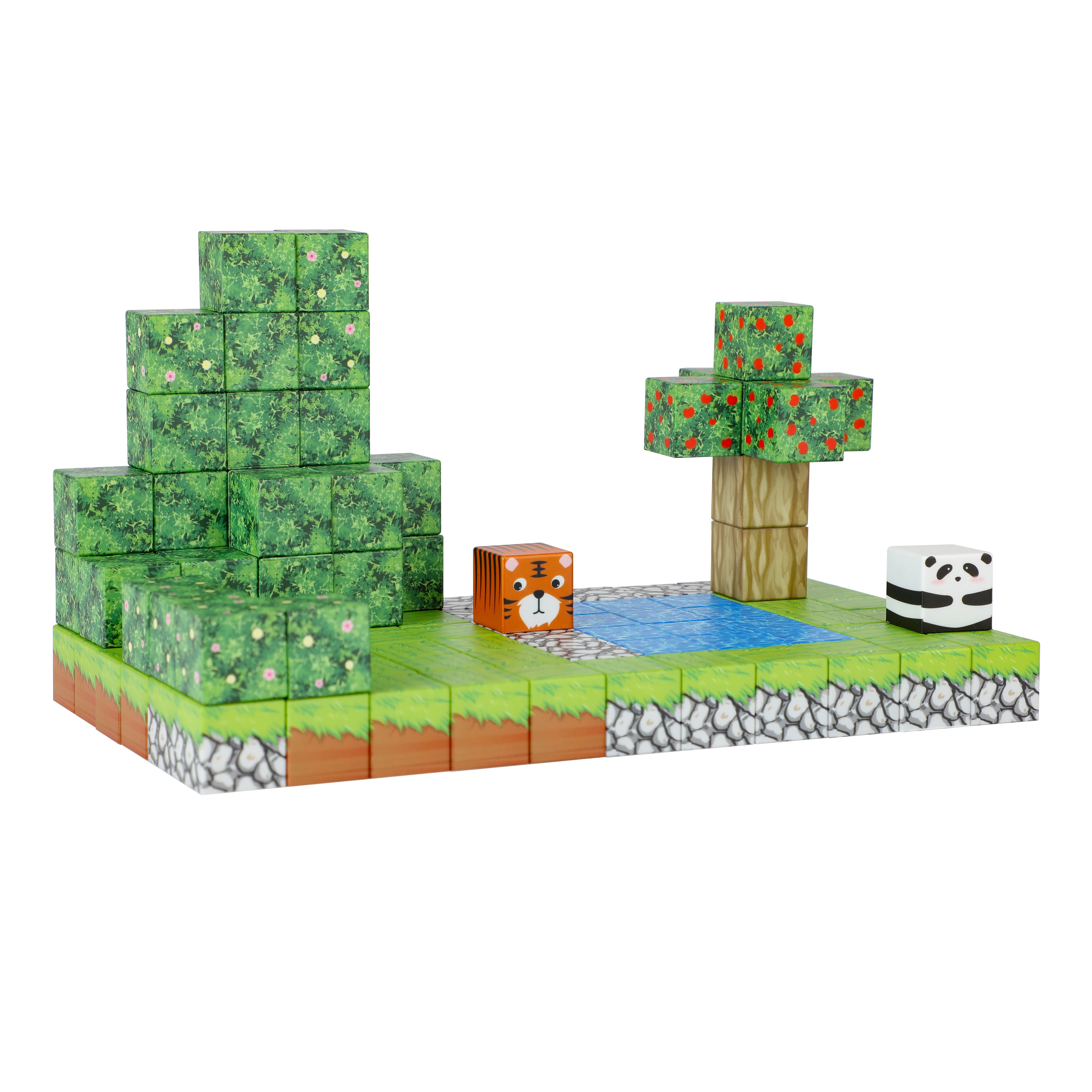 45PCS Mini World Magnet Blocks Build Mine Toys Set Magnetic World Set for Kids 1 Inch Can OEM EN71 CE CPC ASTM