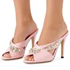 thin heels pink