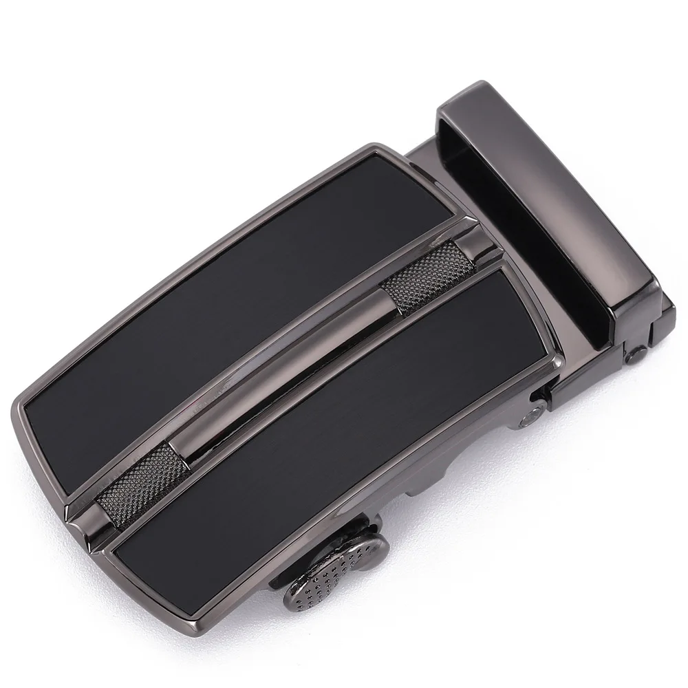 Factory Adjustable Mens Genuine Leather Automatic Buckle Belt Custom Ratchet Belt