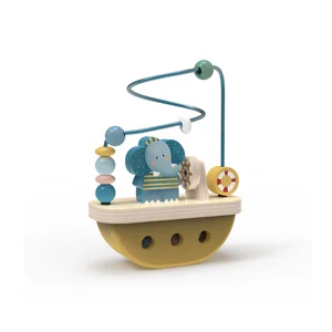 Unisex Montessori Educational Pretend Play Set Nontoxic Wood Bead Frame Toy for Kids Aged 2 to 4 Years Home Use Safety Toys