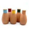 Maceta de terracota esmaltada con tapa