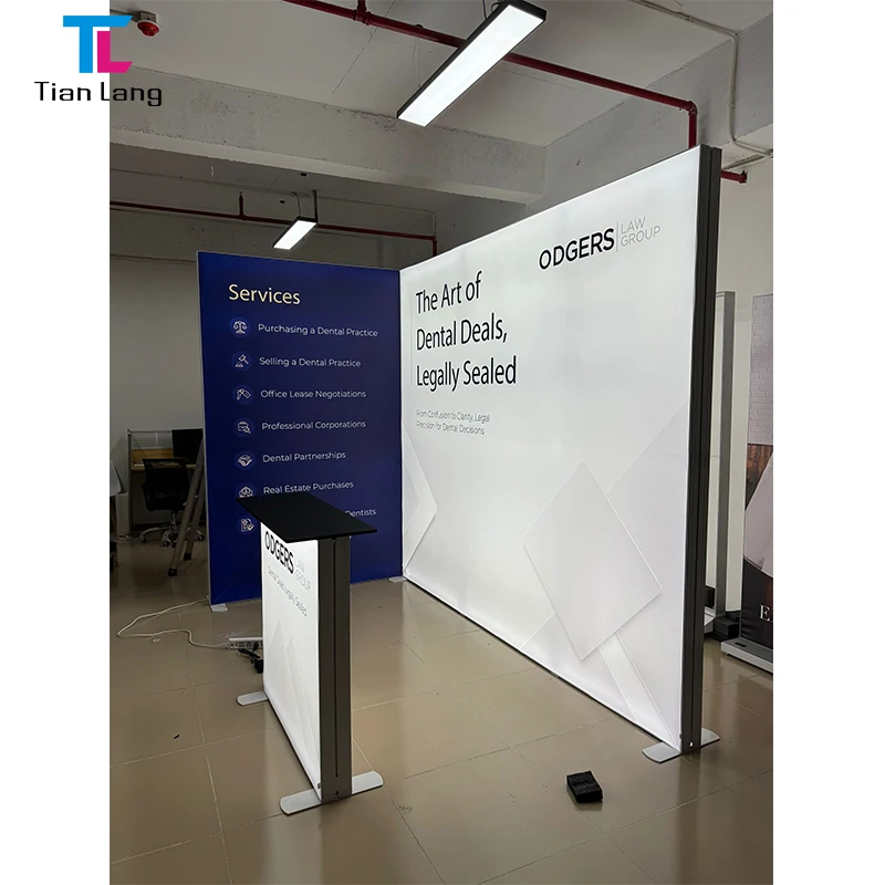 TianLang Led Šviesos Korpusas Grąžinamas Prekių Parodos Stendlas Parodos Įvykis Stendlas Parodos Rodymas