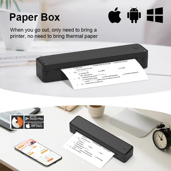 U8 A4 Portable Wireless Thermal Printer - Compact Bluetooth Mini