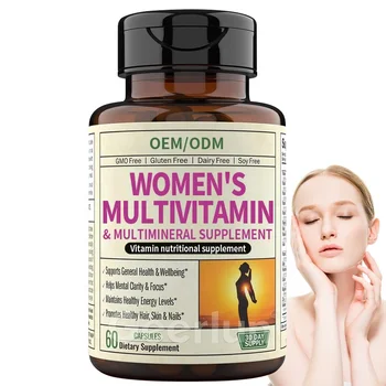 OEM ODM Vitamin Nutritional Supplements Helps Mental Clarity & Focus Pills Women's Multivitamin Capsules