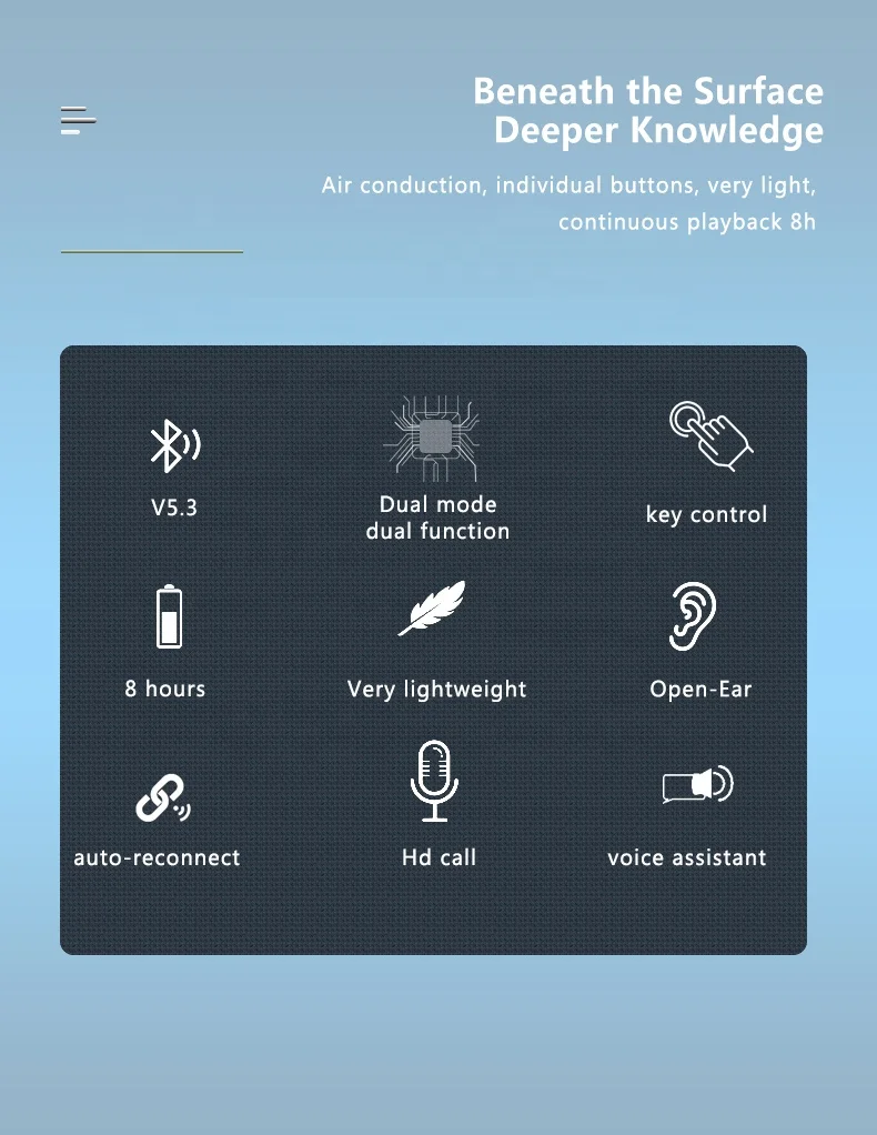 VV4 골전도 스포츠 헤드폰 스테레오 서라운드 사운드 휴대폰 저지연 음악 무선 헤드폰