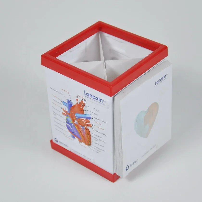 Медицинские рекламные подарки, 3D рельефный контейнер для ручек, держатель для ручек с блокнотом