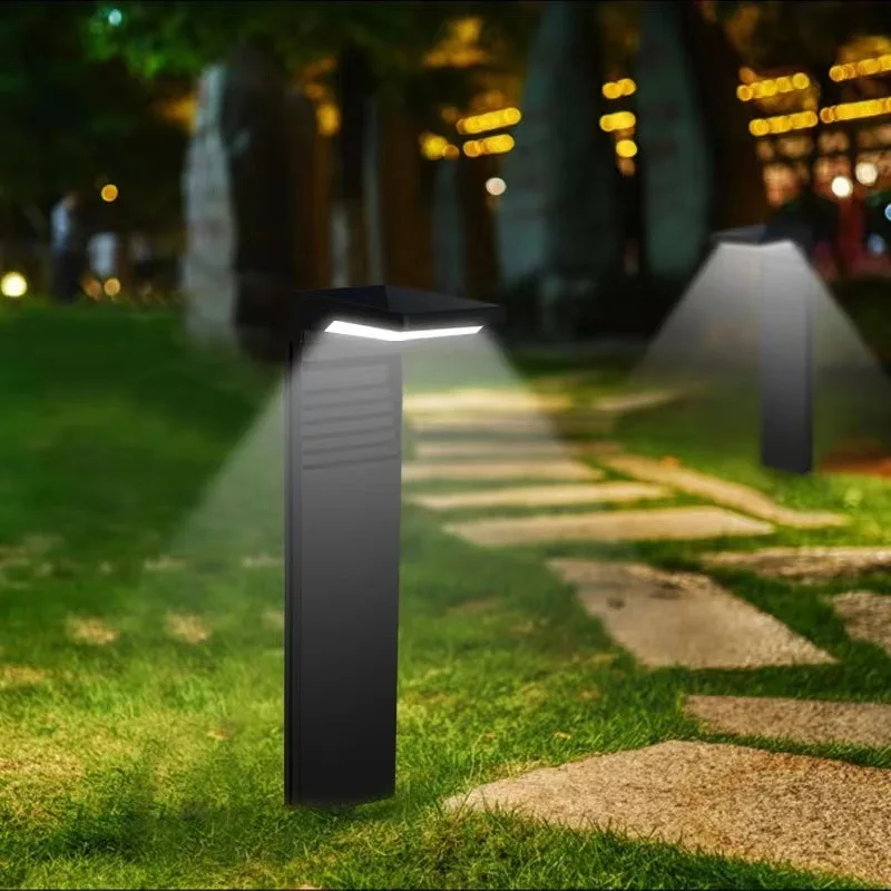 مصابيح الديكور الخارجية للحديقة تعمل بالطاقة الشمسية مصباح مسار الحديقة المقاوم للماء IP65 أضواء بقعة تعمل بالطاقة الشمسية أضواء مسار العشب LED تعمل بالطاقة الشمسية